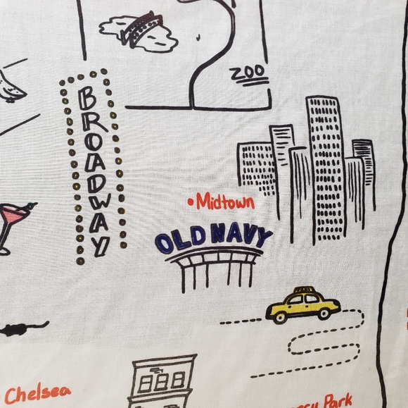 Old Navy New York City Printed Wrap Shawl, Rayon, 71" x 39" Good used condition - Picture 6 of 6